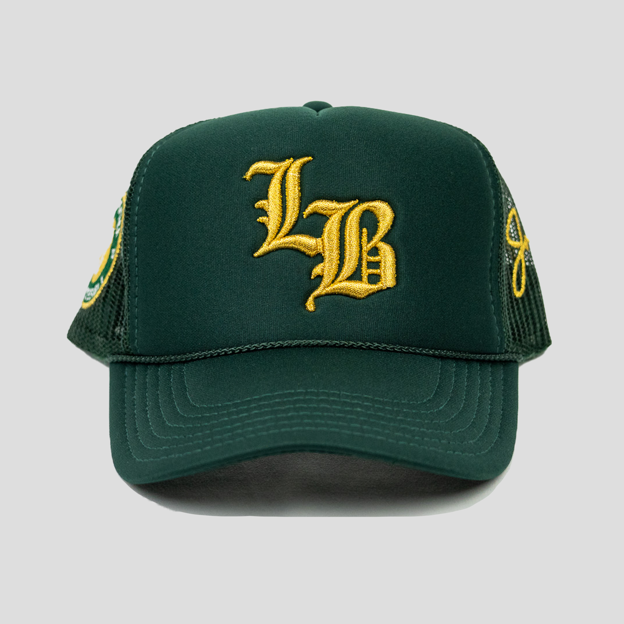 Jrip x LB Trucker Hat (GREEN/GOLD)